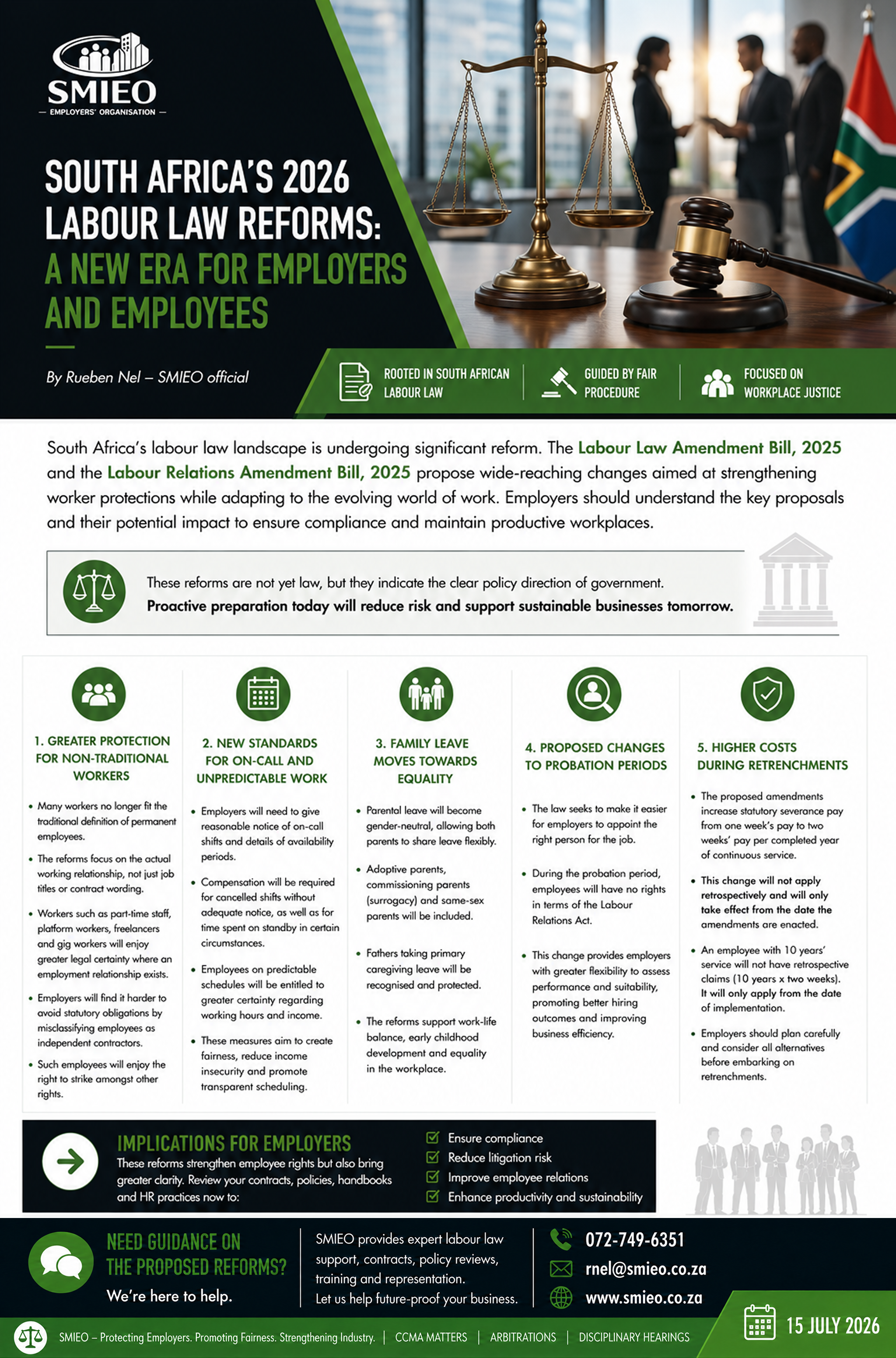 South Africa’s 2026 Labour Law Reforms: A New Era for Employers and Employees